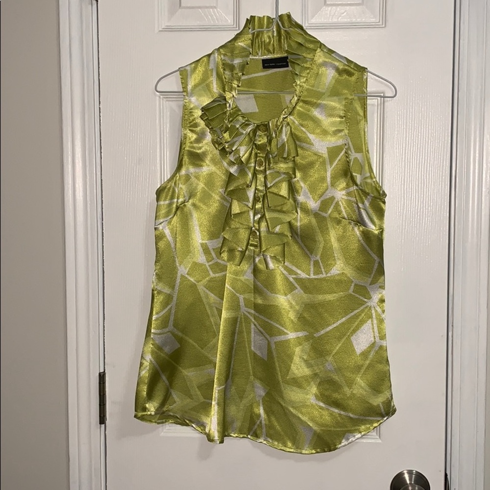 New York & Company ruffle top blouse